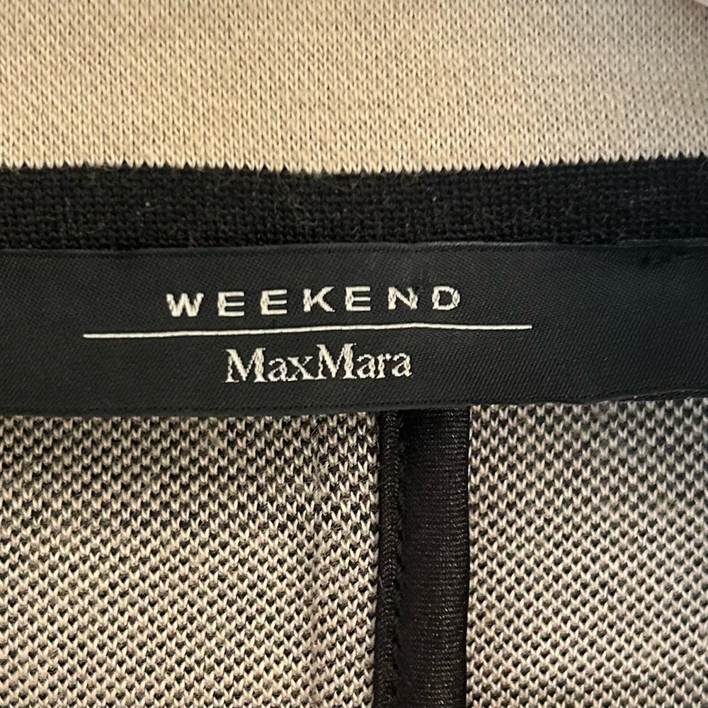MaxMara Black and Tan Striped Tailored Blazer. size 10 - Picture 7 of 10